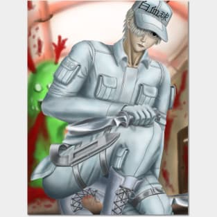 White Blood Cell (Without Bloodstain) Posters and Art